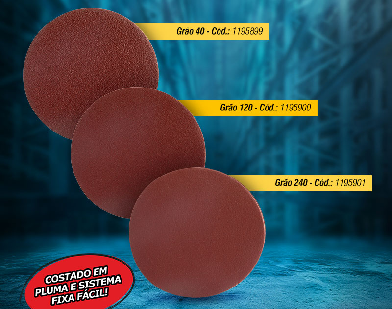 VONDER - Discos de Lixa Costado em Pluma 4.1/2