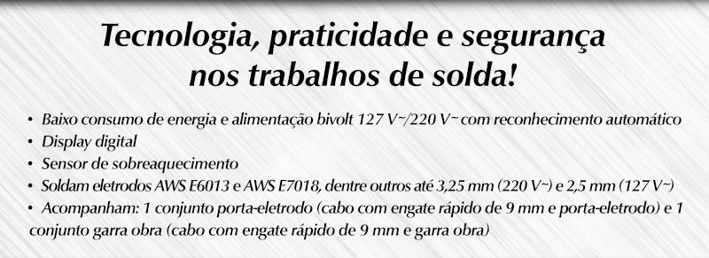 NOVE54 - Inversores para Solda com Eletrodo Revestido