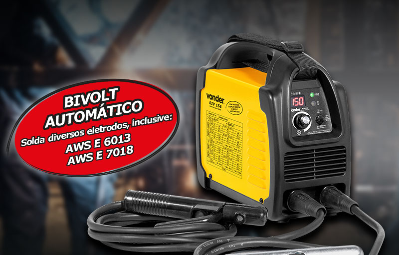 VONDER - Inversor para Solda com Eletrodo e TIG RIV 156