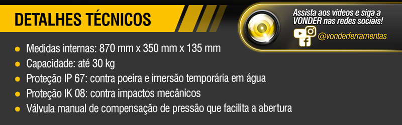 VONDER - Maleta Anti-Impacto MIV 970