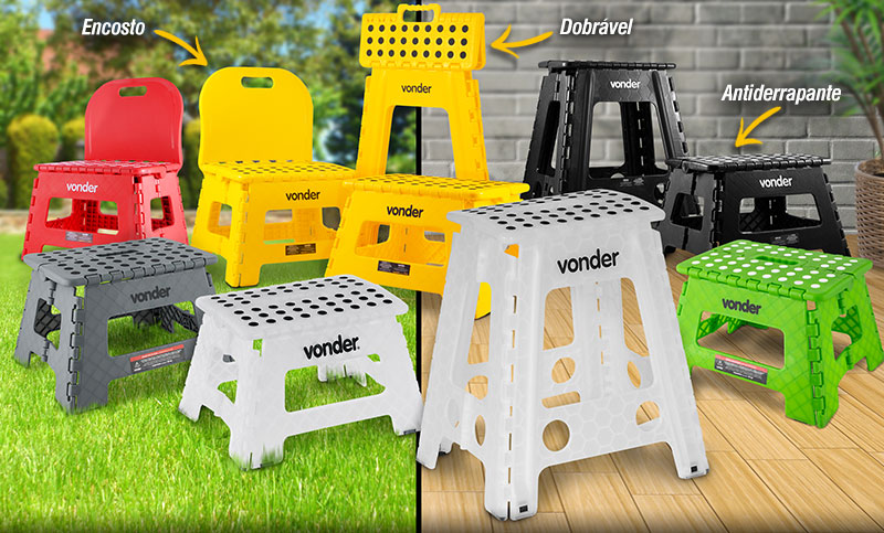 VONDER - Banquetas Plsticas Dobrveis