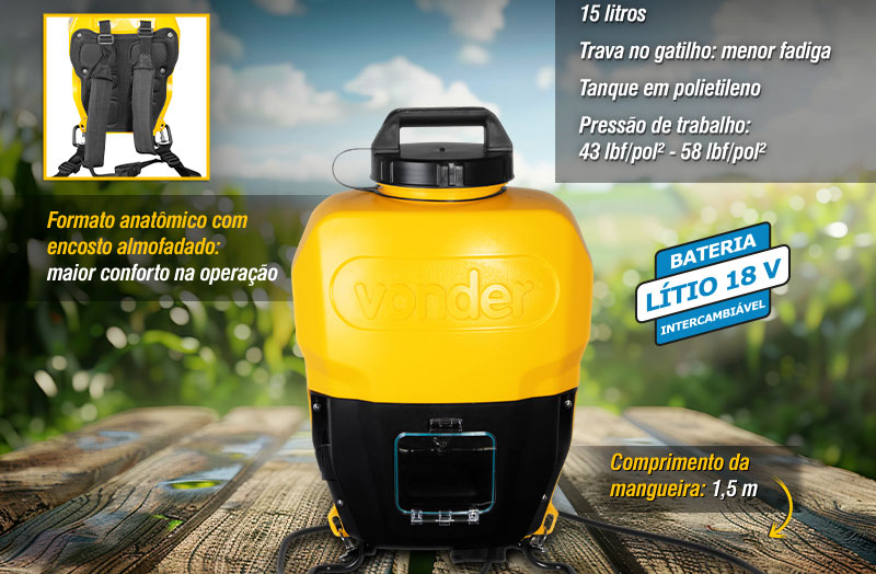 VONDER - Pulverizador Agrcola IPV 1836