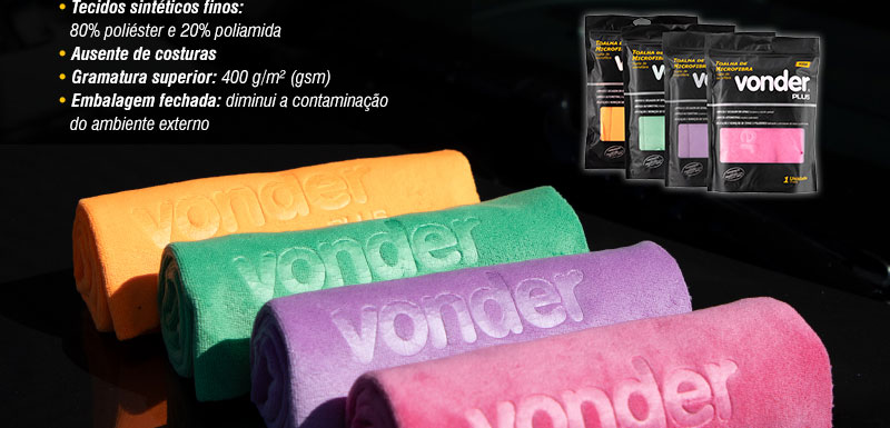 VONDER PLUS - Toalhas de Microfibra