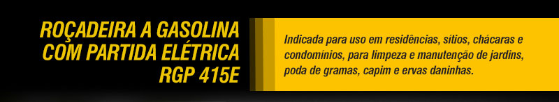 VONDER - Roadeira a Gasolina com Partida Eltrica RGP 415E
