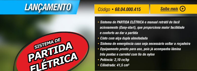 VONDER - Roadeira a Gasolina com Partida Eltrica RGP 415E