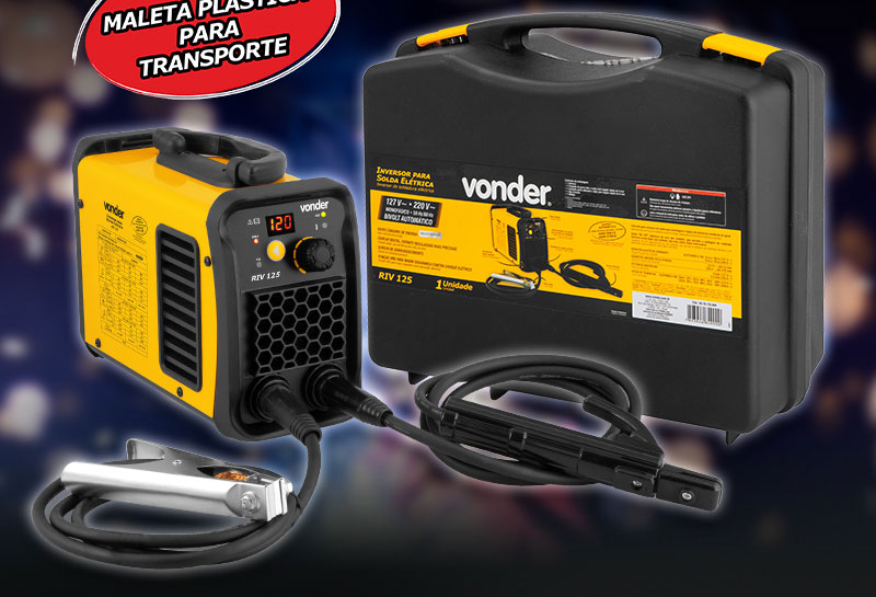 VONDER - Inversor para Solda Eletrodo e TIG  RIV 125