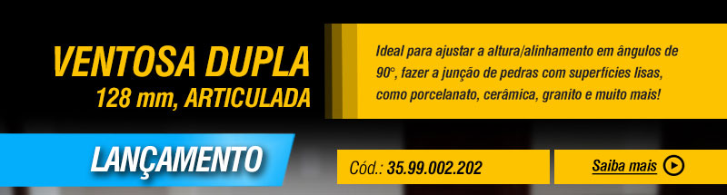 VONDER - Ventosa Dupla 128mm, Articulada