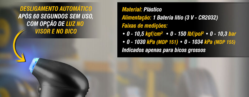 VONDER - Medidores Digitais de Presso para Pneus