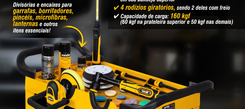 VONDER PLUS - Carro para Detalhamento Automotivo, CAV 100