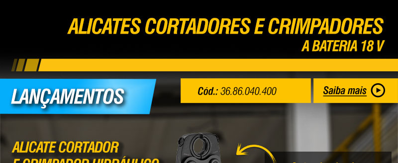VONDER - Alicates Cortadores e Crimpadores a Bateria 18 V
