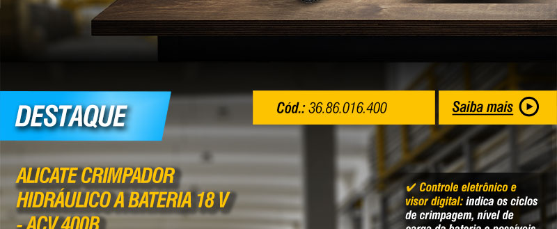 VONDER - Alicates Cortadores e Crimpadores a Bateria 18 V