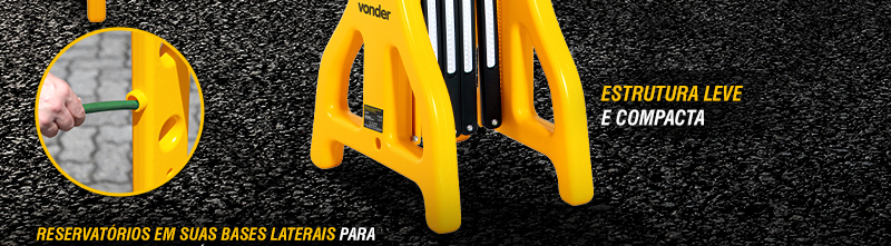 VONDER - Barreira Pantogrfica de Sinalizao, 2,5 m