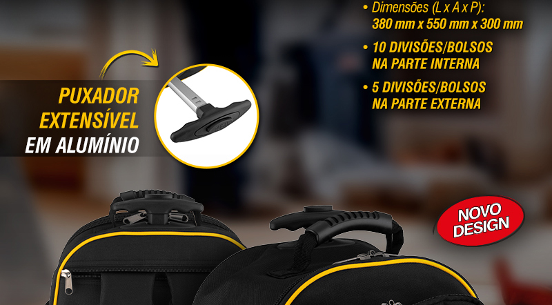 VONDER - Mochila para Ferramentas com Rodas, MOV 0500