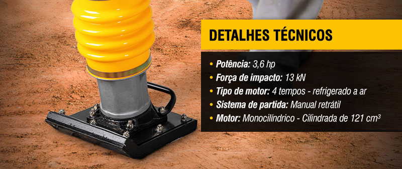 VONDER - Compactador de Percusso a Gasolina