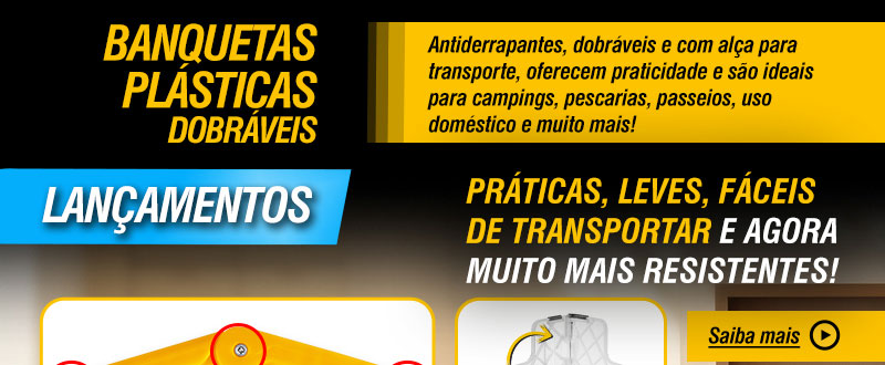 VONDER - Banquetas Plsticas Dobrveis