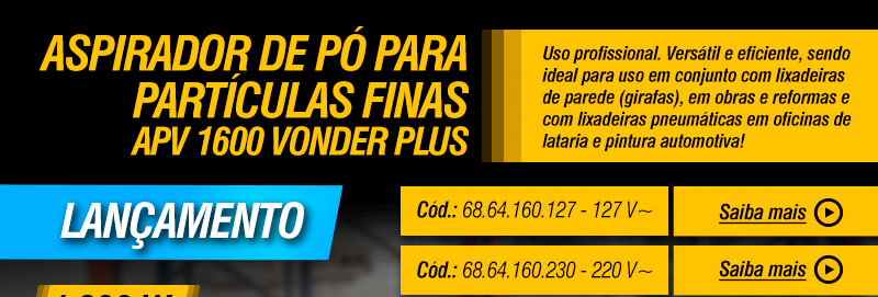 VONDER PLUS - Aspirador de P para Partculas Finas APV 1600