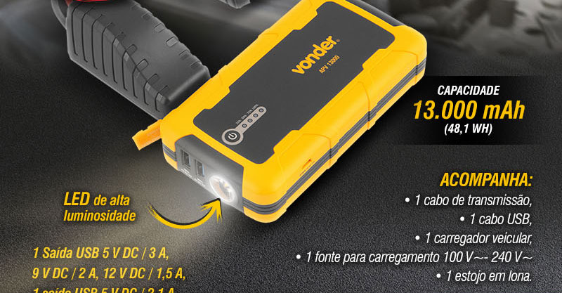 VONDER - Auxiliar de Partida Porttil APV 13000
