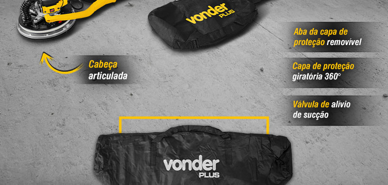 VONDER - Lixadeira de Parede com LED LPV 950B