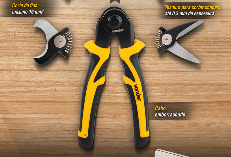 VONDER - Alicate Multifunes com Cabeas Intercambiveis 5 em 1