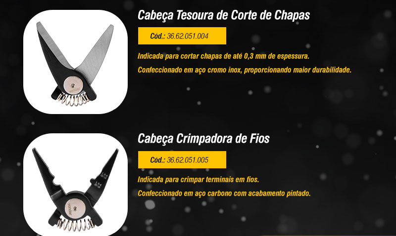 VONDER - Alicate Multifunes com Cabeas Intercambiveis 5 em 1