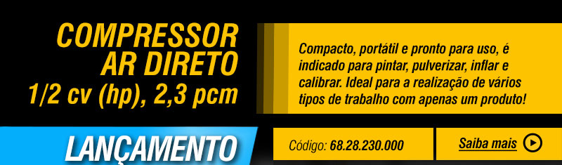 VONDER - Compressor Ar Direto 1/2 cv (hp), 2,3 pcm
