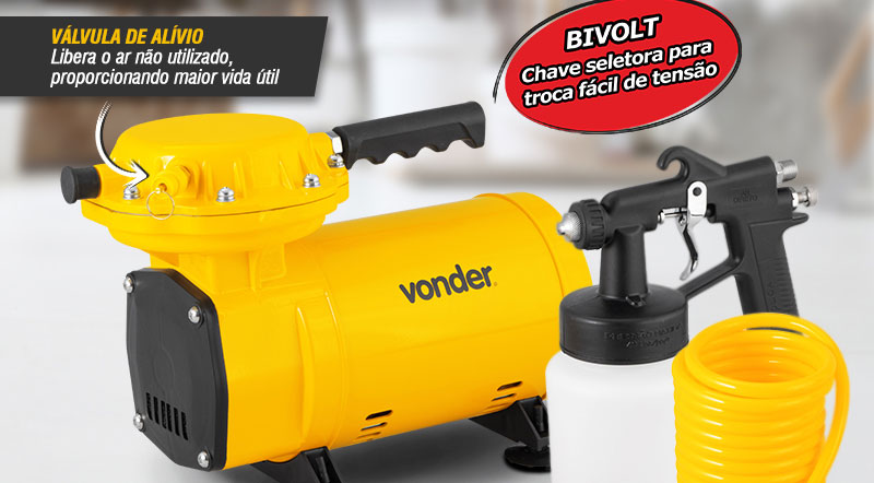 VONDER - Compressor Ar Direto 1/2 cv (hp), 2,3 pcm