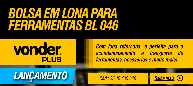 VONDER PLUS - Bolsa em Lona para Ferramentas BL 046