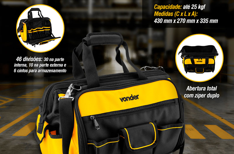 VONDER PLUS - Bolsa em Lona para Ferramentas BL 046