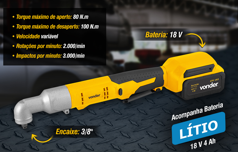 VONDER - Chave de Impacto Angular CIV 183