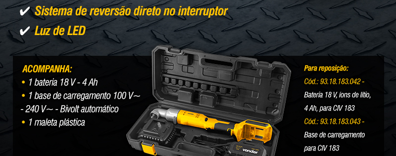 VONDER - Chave de Impacto Angular CIV 183
