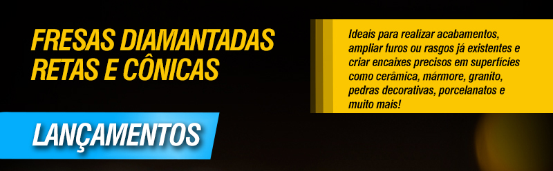 VONDER - Fresas Diamantadas Retas e Cnicas