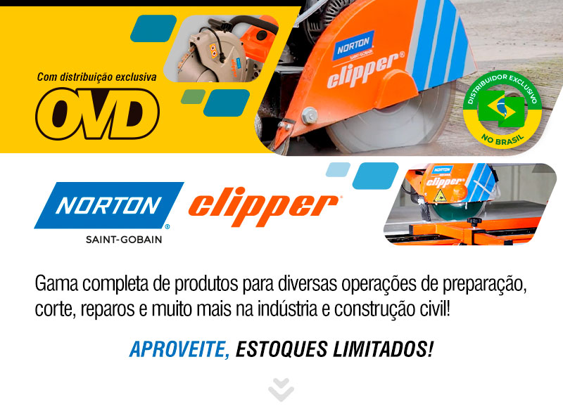 NORTON CLIPPER - Produtos para diversas operaes de preparao, corte, reparos e muito mais