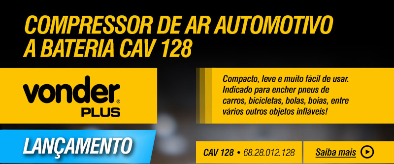 VONDER PLUS - Compressor de Ar Automotivo a Bateria CAV 128