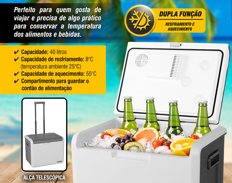 VONDER - Refrigerador Automotivo 40 L