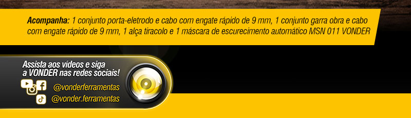 VONDER - Inversor para Solda com Mscara de Escurecimento Automtico IM 125