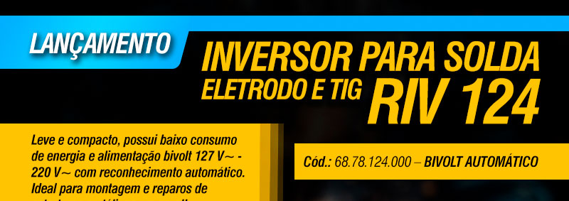 VONDER - Inversor para Solda Eletrodo e TIG RIV 124