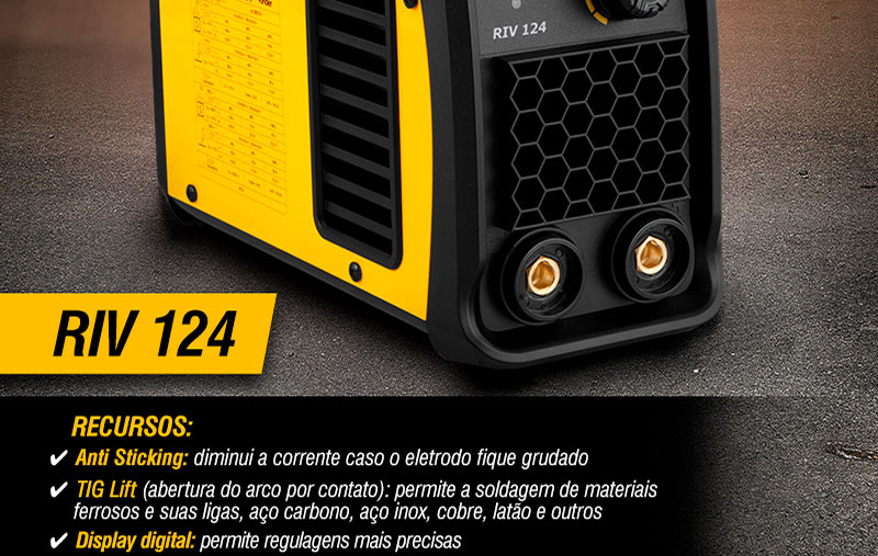 VONDER - Inversor para Solda Eletrodo e TIG RIV 124