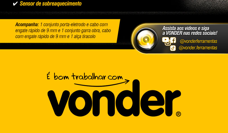 VONDER - Inversor para Solda Eletrodo e TIG RIV 124