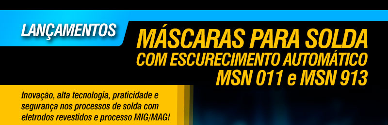 VONDER - Mscaras para Solda com Escurecimento Automtico MSN 011 e MSN 913