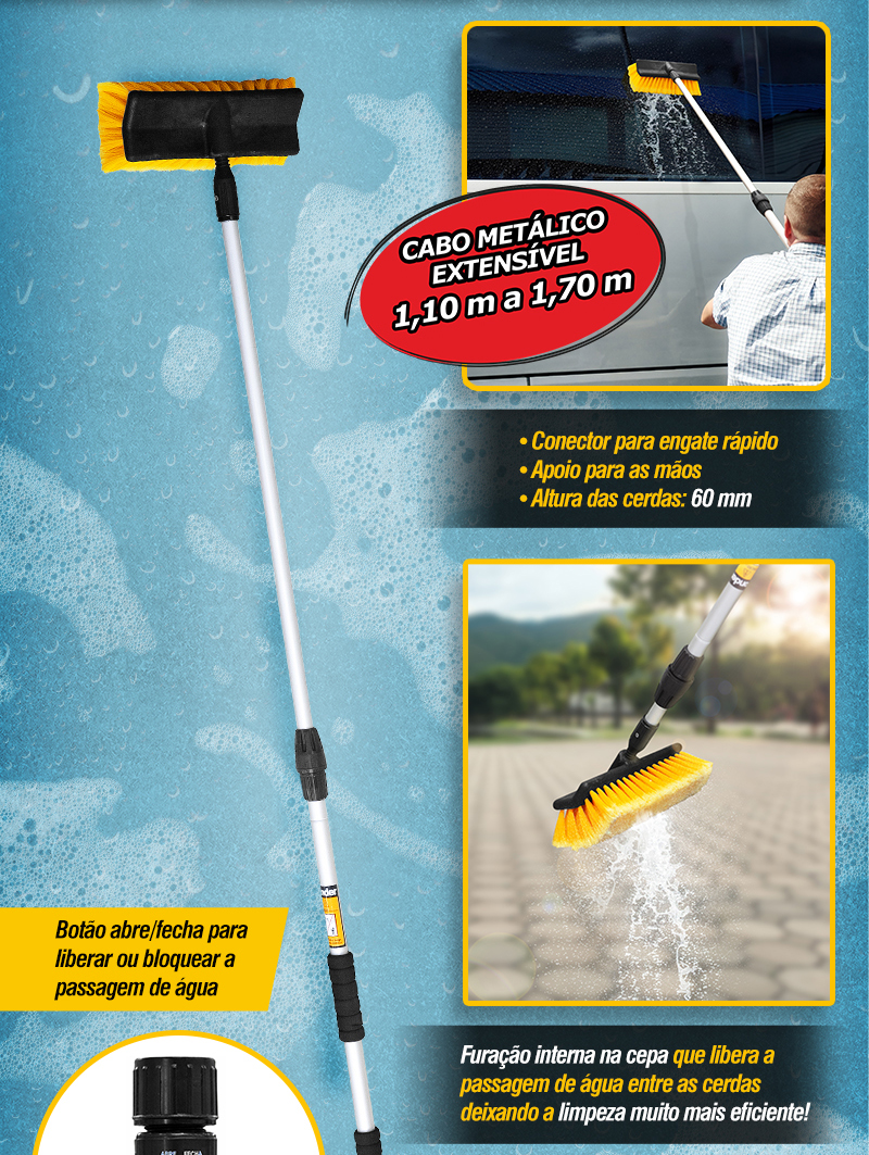 VONDER - Vassoura Extensvel com Entrada de gua