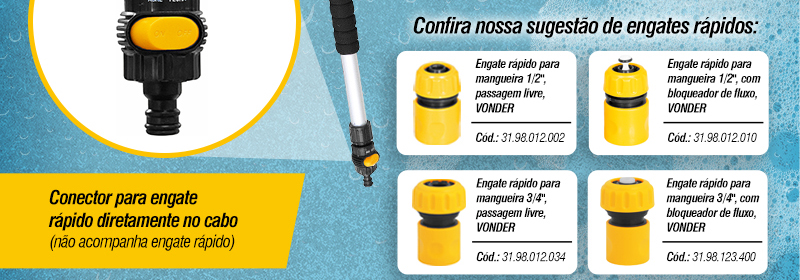 VONDER - Vassoura Extensvel com Entrada de gua