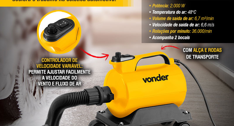 VONDER - Soprador Automotivo SAV 2500