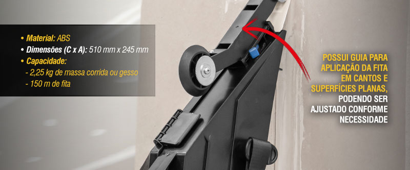 VONDER - Aplicador de Fita para Gesso e Drywall