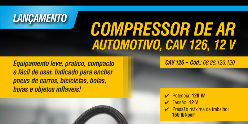 VONDER - Compressor de Ar Automotivo CAV 126 12 V