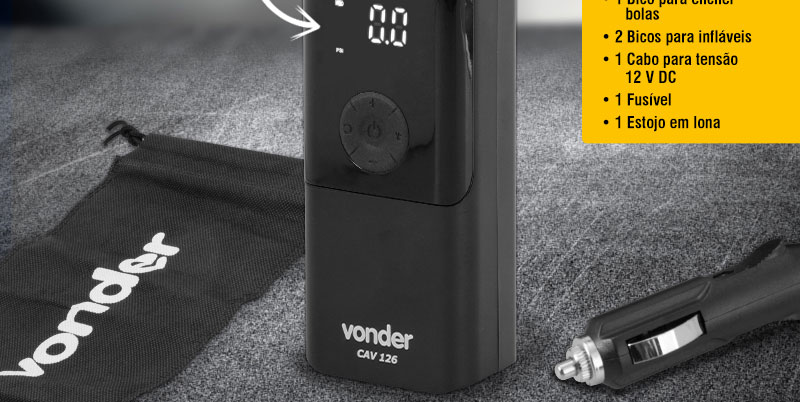 VONDER - Compressor de Ar Automotivo CAV 126 12 V
