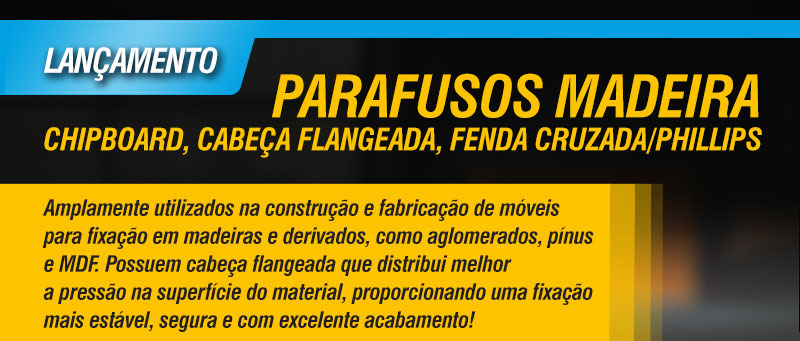 VONDER - Parafusos Madeira Chipboard, Cabea Flangeada, Fenda Cruzada/Phillips
