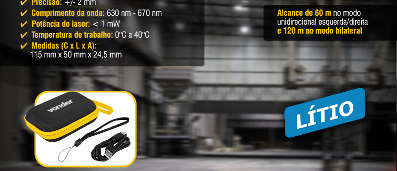 VONDER - Medidor de Distncia a Laser 120 m VD 120