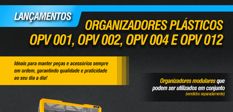VONDER - Organizadores Plsticos OPV 001, OPV 002, OPV 004 e OPV 012