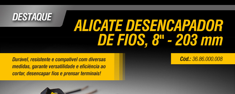 VONDER - Alicate Desencapador de Fios, 8'' - 203 mm