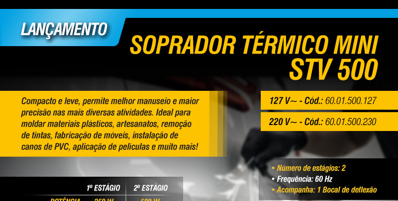 VONDER - Soprador Trmico Mini, STV 500